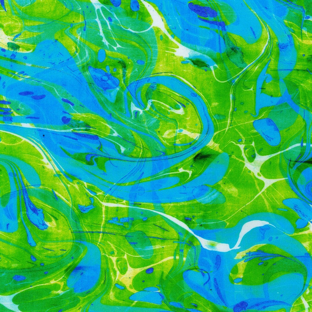 Green & Blue Marble Eye Mask