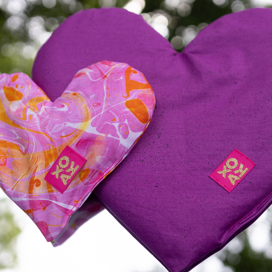 Bundle of Love (Weighted Heart Pillow + Heart Eye Mask)